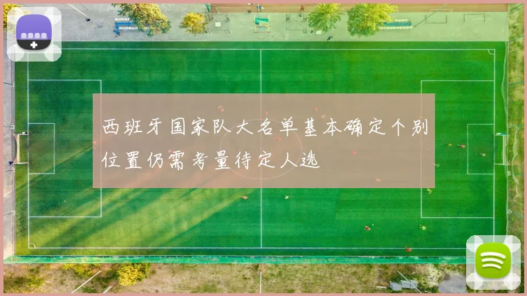 西班牙国家队大名单基本确定个别位置仍需考量待定人选